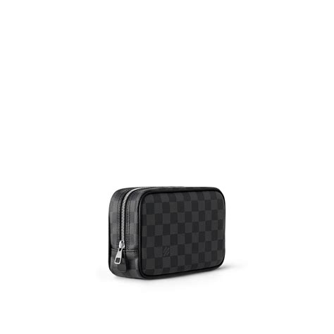 louis vuitton toilet pouch pm with damier graphite canvas|louis vuitton toilet bag pm.